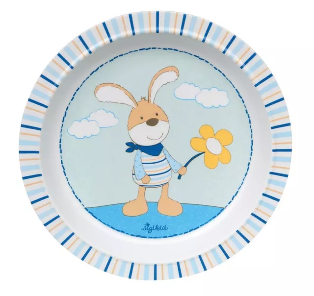 Sigikid Kindergeschirr Kinder Teller Melamin Hase Semmel Bunny Neu Ovp