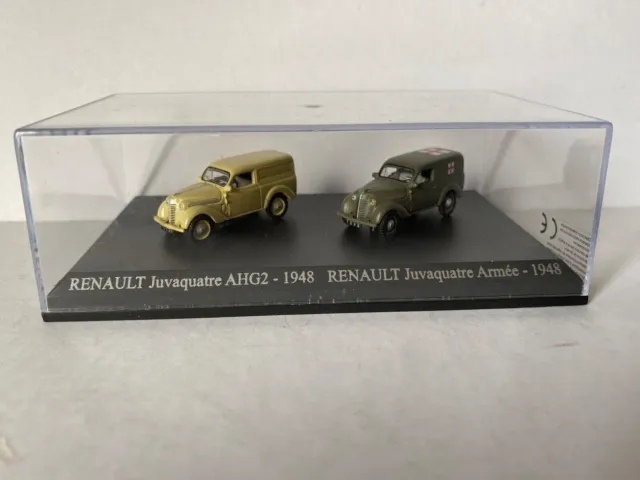 Coffret Duo Renault Juvaquatre Ahg2 1948 / Armee 1948 1/87 Universal Hobbies