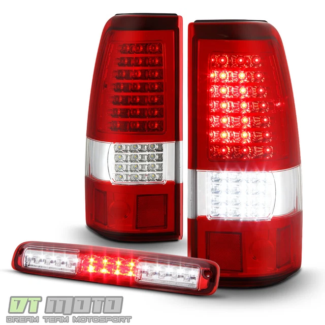 19992002 CHEVY SILVERADO GMC Sierra Red Full LED Tail Lights+LED 3rd