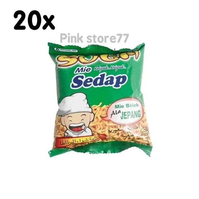 20x Soba Mie Sedap Stick Kartoffelgeschmack 14 Gramm