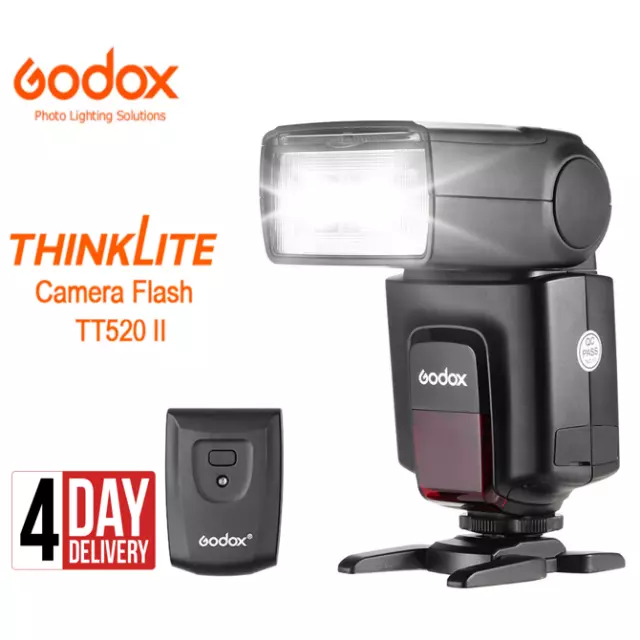 Godox TT520II Flash Light Speedlite 433MHz Trigger Wireless For Canon Nikon Sony