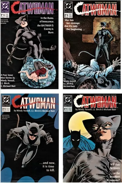 CATWOMAN 1989 Miniseries Issues 1 2 3 4 DC Comics Mindy Newell JJ Birch Complete