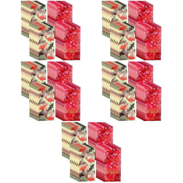120 Pcs Rabbit Year Money Bag Chinese New Envelope Red Cartoon Pocket