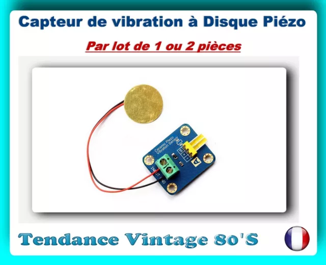 *** Lot De 1 Ou 2 Modules Capteurs De Vibration A Disque Piezo / Arduino ***