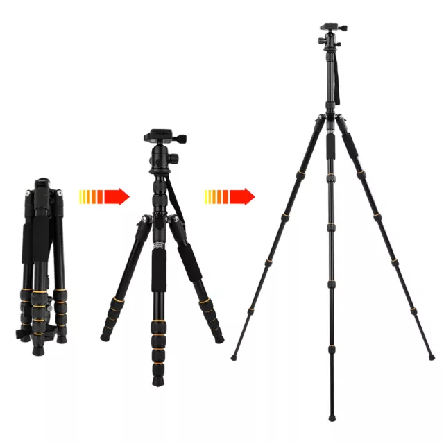 Zomei Aluminum Alloy Lightweight Adjustable Monopod Tripod For SLR Camera T QUA