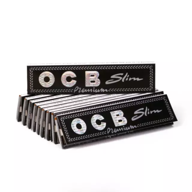 OCB Slim Premium Lot de 15 Carnets de 32 Feuilles Longues a Rouler Cigarettes 3
