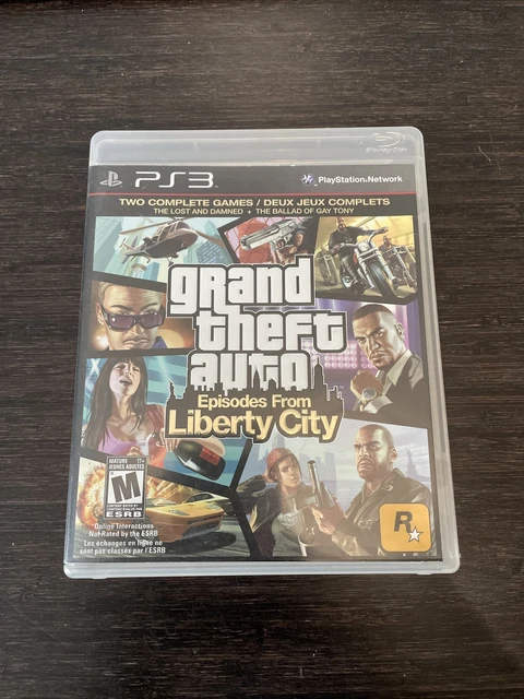 GRAND THEFT AUTO Episodes From Liberty City GTA PS3 CIB W/Manual & Map ...