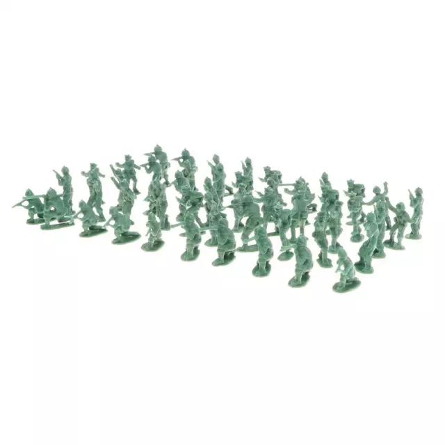 100 Stück 4 cm Simulation Männer Haltung Soldaten Actionfigur Modell Zubehör