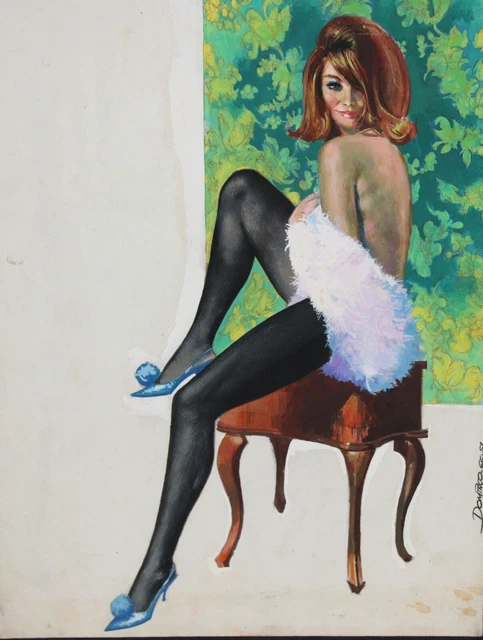 Original De Domingo Alvarez Gomez (1942) Gouache Sobre Carton