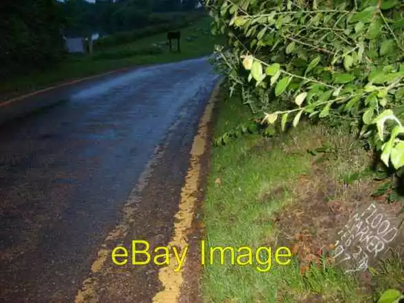 Photo 6x4 River Trent flood marker Church Laneham Roadside tablet showing c2007
