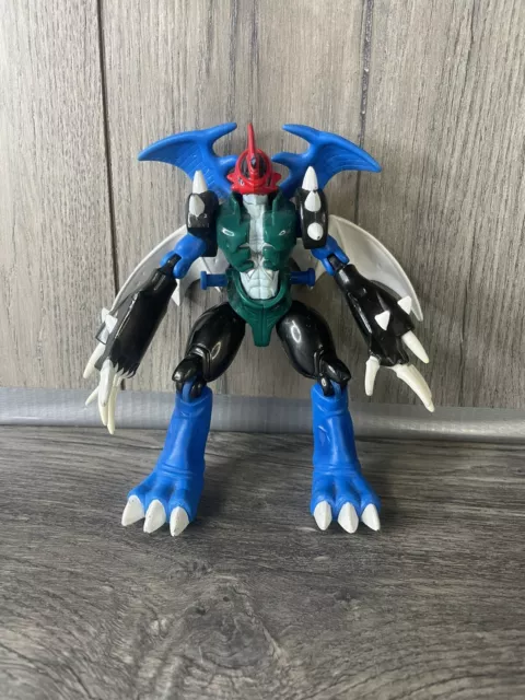 Digimon Digi Warrior 6" Paildramon Figure Incomplete  2000 Bandai As Is 42201