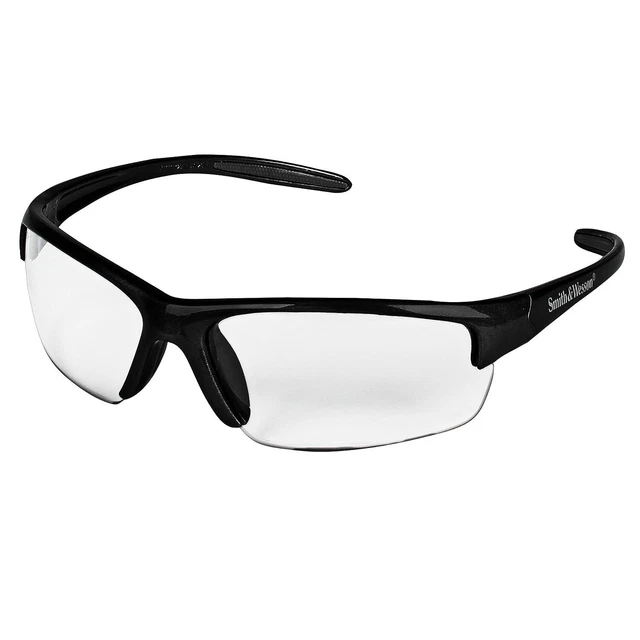 Smith & Wesson Equalizer Safety Glasses Gun Metal Frame Clear Anti-Fog Lens