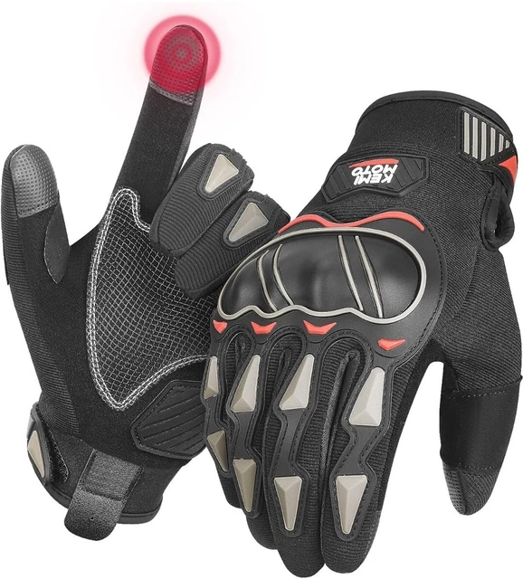 Guanti Moto Traspirante Protezione Nocche E Palmo Tg L