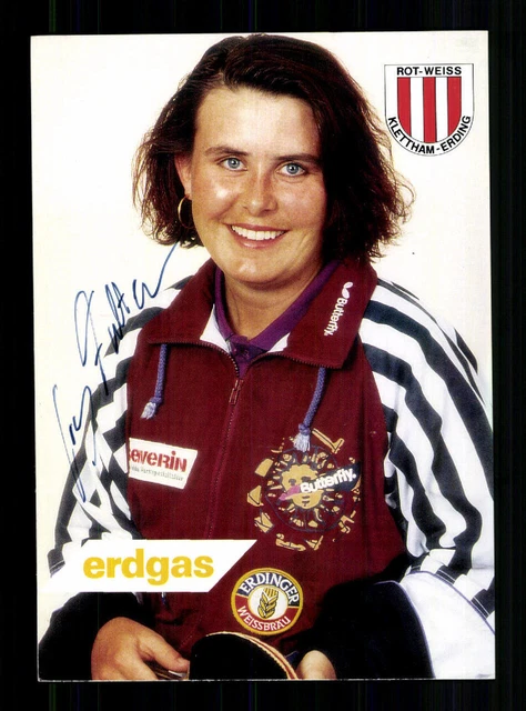Conny Falkmeier Autogrammkarte Tischtennis Original Signiert +A 228248