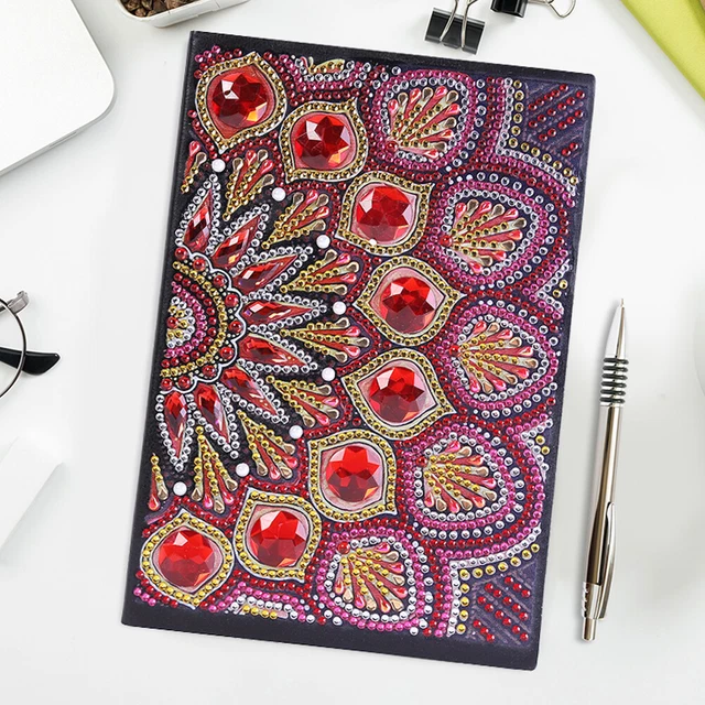 DIY Mandala Special Shaped Diamond Painting 50 Pages A5 Notebook Painting Book
