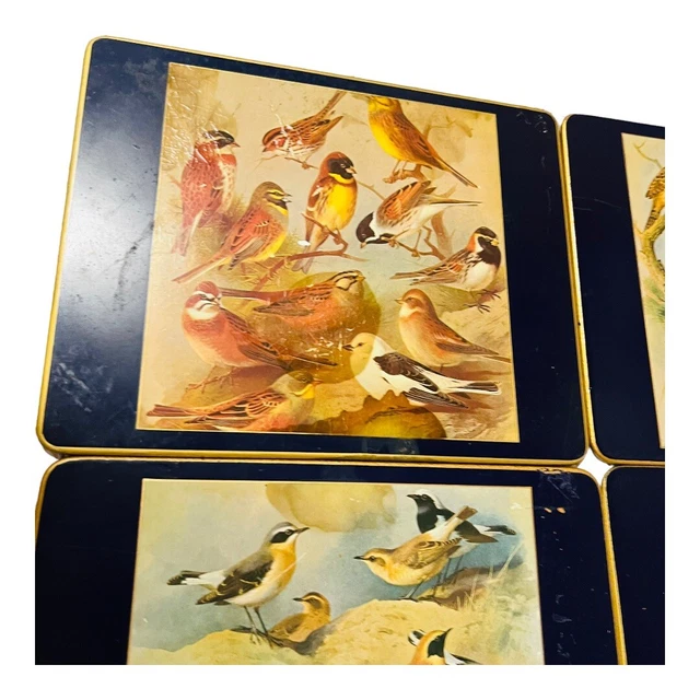 NORFOLK INTREND ENGLAND pumpernickel bird placemats set of 4 have