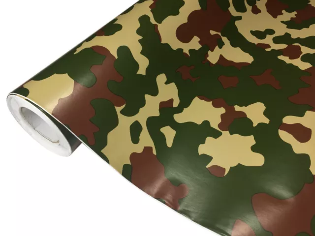 8,19€/m² Camouflage Folie 20m x 152cm Luftkanäle Car Wrap Autofolie #4