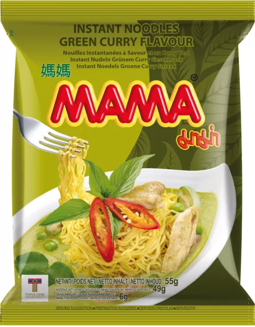 Pasta istantanea mamma curry verde pasti pronti alimenti 30x 55g NUOVA MHD 3/24