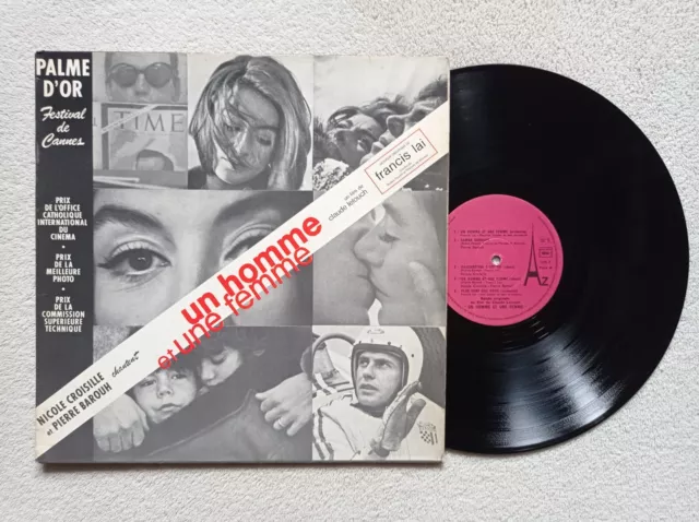 LP 33T FRANCIS LAI "Un homme et une femme" DISC AZ LPS 7 FRANCE -