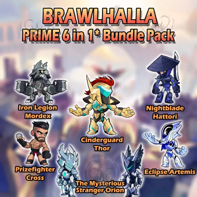 Brawlhalla - SUPER Prime 17 in 1 Bundle Pack (ALL Platforms)