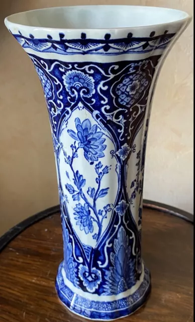 Vase faïence Delft - Boch pour royal sphinx - vers 1900 / 1920 - Hauteur 25 cm