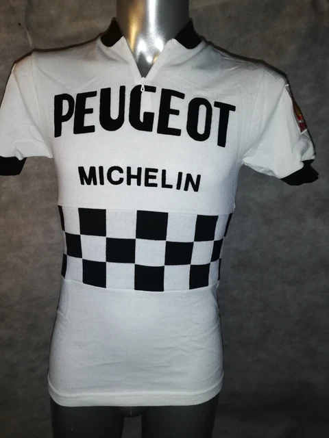 MAILLOT PEUGEOT-SHELL-MICHELIN CYCLISTE Rétro Vintage Classic Cyclism Vuelta EUR 27,99 - FR