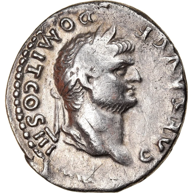 [#907492] COIN, DOMITIAN, Denarius, Roma, EF(40-45), Silver, RIC:788 ...