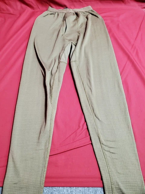PCU Level 2 Mid-Weight Pants Fleece Waffle Drawers Coyote LARGE LONG