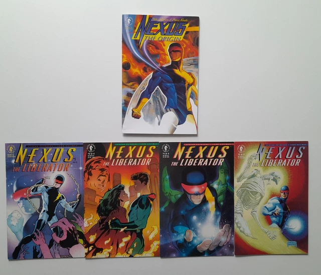 Nexus The Liberator Comic Lot #1-4 + Nexus the Orgin