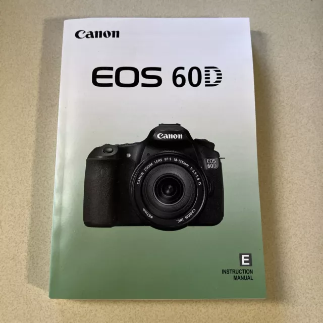 Canon EOS 60D Digital Camera Genuine Instruction Manual / User Guide In English
