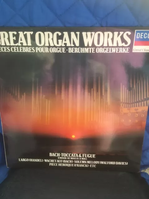 J.S. BACH - Organ Works - Helmut Walcha - Dorian Toccata And Fugue In G Minor LP