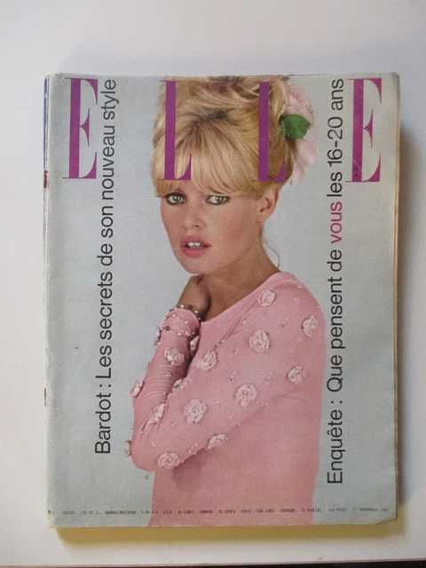 ELLE Magazine n° 334 du 21 Avril 1952 ancienne revue de mode couture