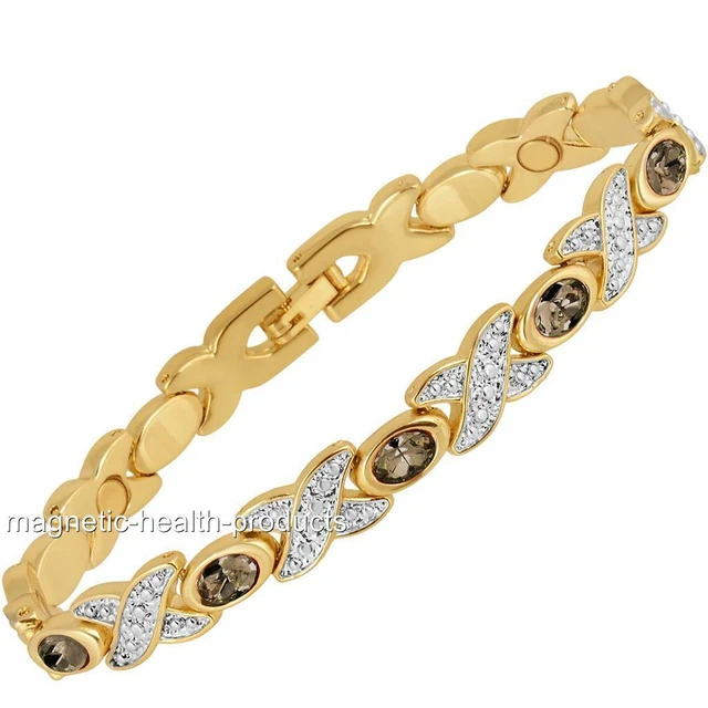 Damas Magnético Salud Brazalete Túnel Carpiano Pulsera Dolor Artritis Alivio 123