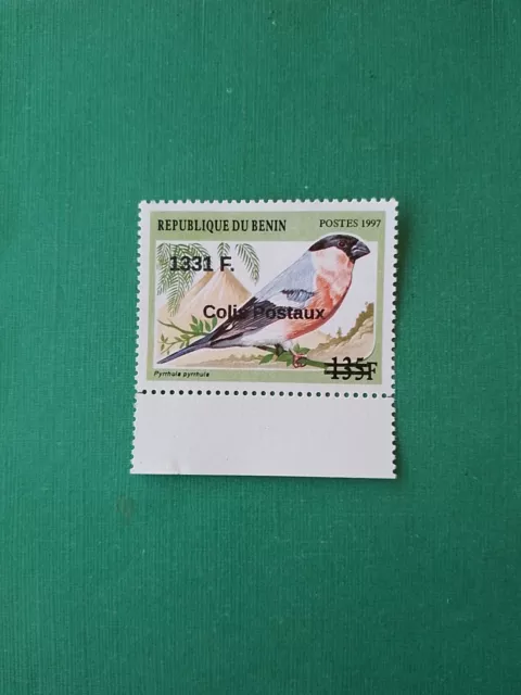 Bénin surchargé overprint 1331f sur 135f MNH neuf Oiseau Colis Postaux  Erreur