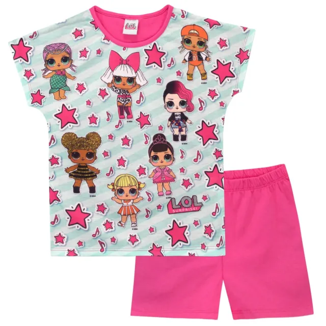 LOL Surprise! Pyjamas Kids Toddler Girls 3 4 Years PJs Pyjamas Short Sleeve Pink