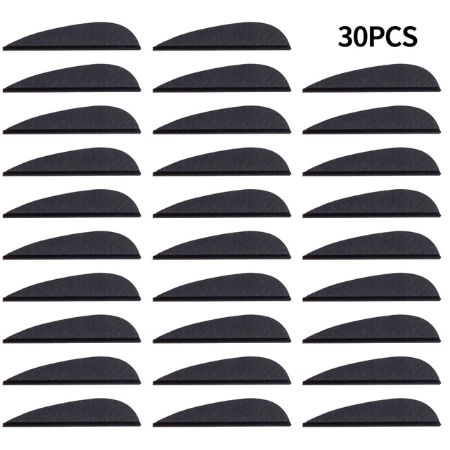 Lot De 100 Ailettes De Flèche De Tir à L'arc - 2 Pouces - Orange - Plastique - Right Wing