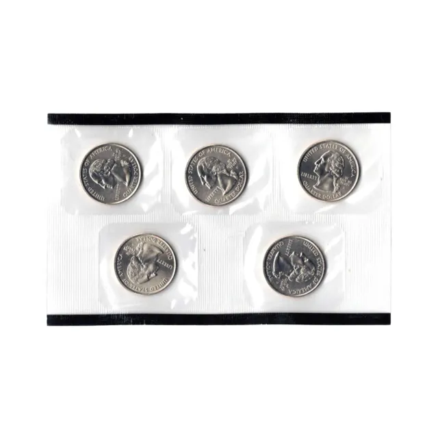 USA - 5 pièces Quarter Dollar 2002 commémoratives - FDC scellé - cupronickel