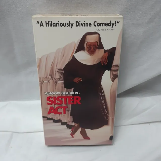 SISTER ACT 1992 VHS Video Tape Whoopi Goldberg, Maggie Smith, Harvey ...