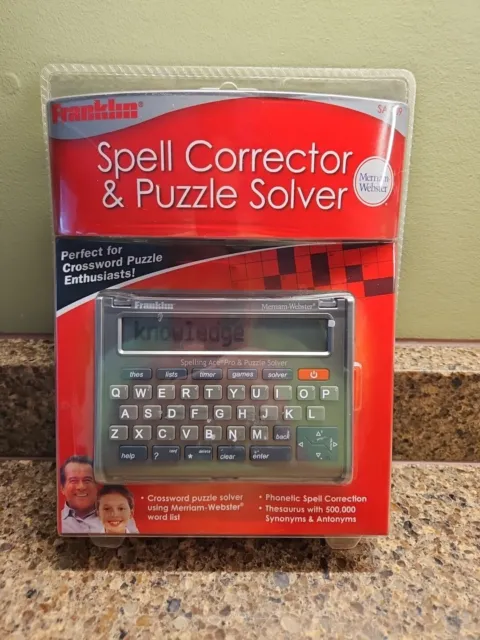 NEW Franklin SA-309 Merriam Webster Spell Corrector & Puzzle Solver 1994 Sealed