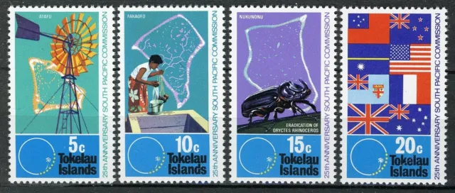 Tokelau Islands 1972, 25th Anniv South Pacific Commission set MNH