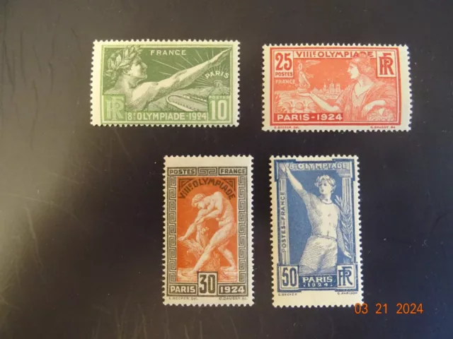 Frankreich 1924 Olymp.Spiele Mi 169-172* Falzrest, siehe Beschreibung und Bilder