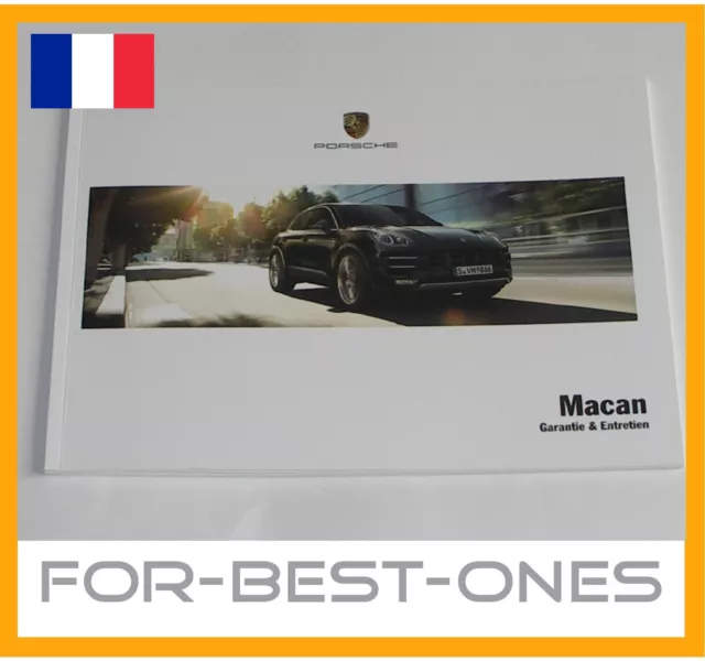 Neuf francais Notice carnet d'entretien Warranty Porsche Macan 95B 2013-18