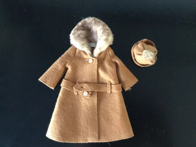 Barbie Doll Vintage Authentic Outfit #819 Coat And Hat