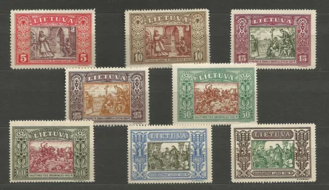 Lithuania Litauen 1932 MNH** Mi 332-339A Sc 264-271 IInd Child issue perforated