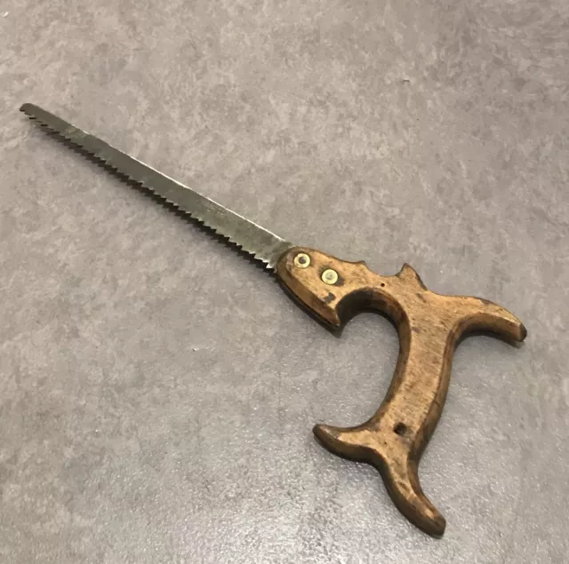 Outil Ancien Scie À Guichet Outil De Coupe Scie À Main Travail Du Bois Old Tool