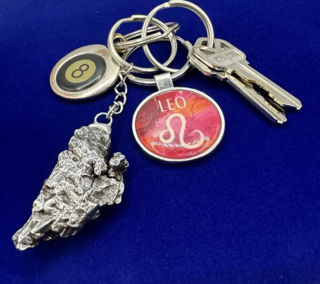 Rare Campo del Cielo Meteorite Keychain 39.08 grams, Beautiful Unique Shape