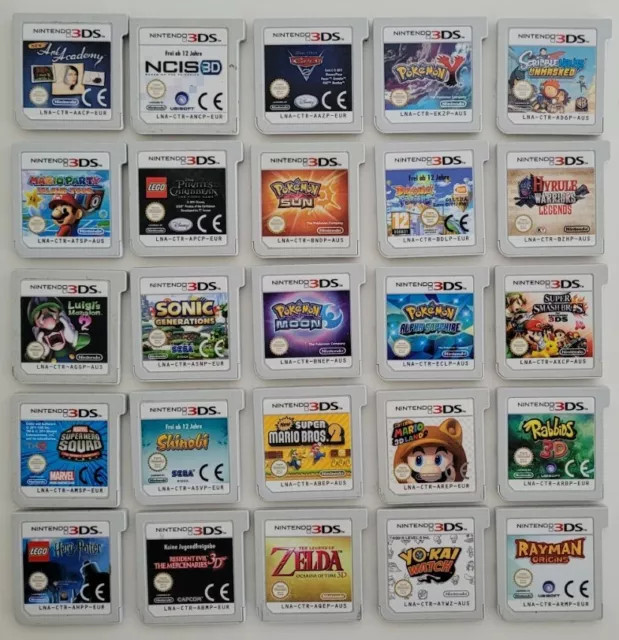 Nintendo 3DS Games - Cartridge Only - Pokemon Mario Zelda Disney Tetris Lego