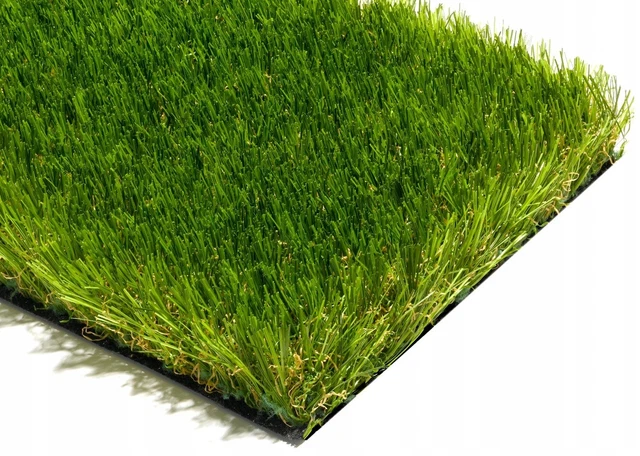 KUNSTRASEN HOCHFLOR RASENTEPPICH grün für außen Balkon Garten Mileno