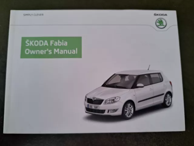 Skoda Fabia Owners Manual / Handbook 2010 2014 / 191 Pages