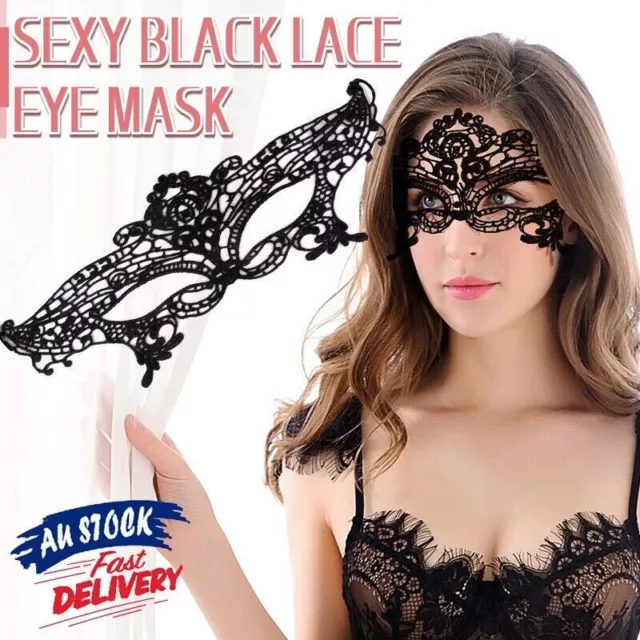 Sexy Black Lace Eye Mask Costume Ball Party Fancy Dress Ladies Masquerade Mask